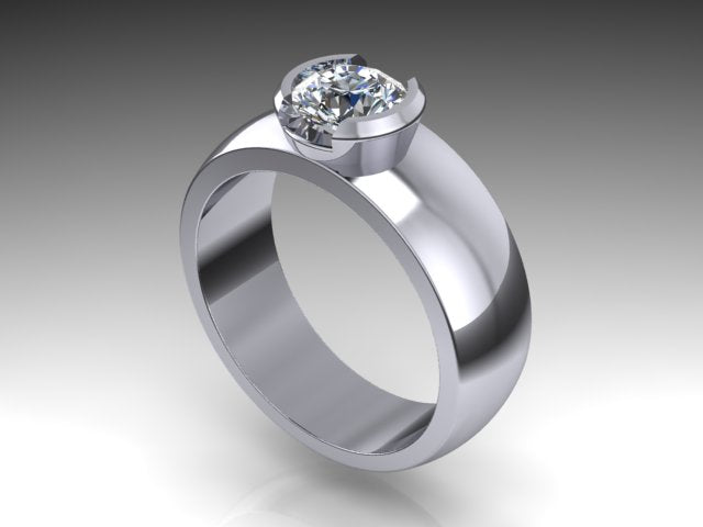 Semi bezel clearance engagement ring